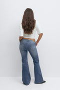 Ultra low flare jeans - Rinse