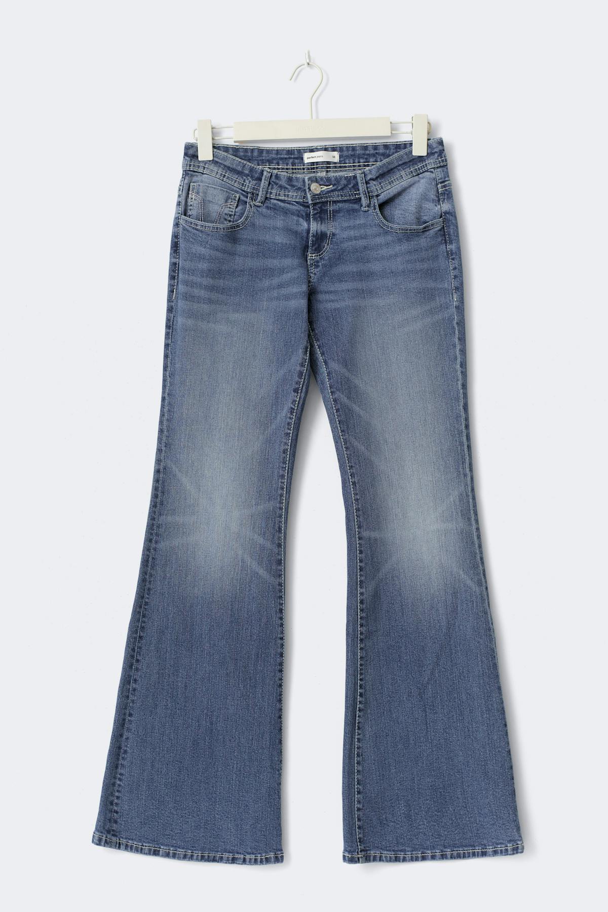 Ultra low flare jeans - Bleu clair
