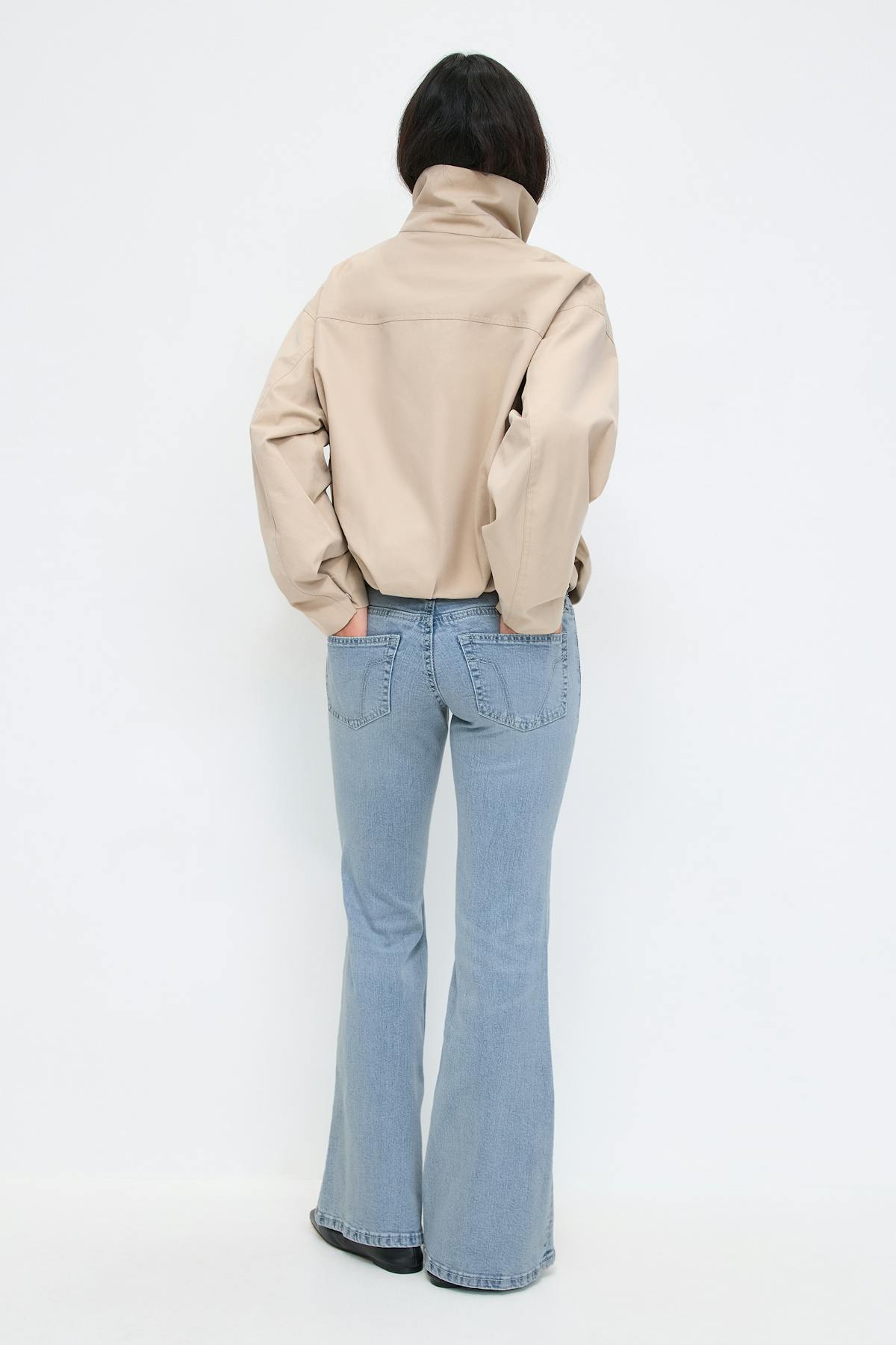 Ultra low flare jeans - Noir