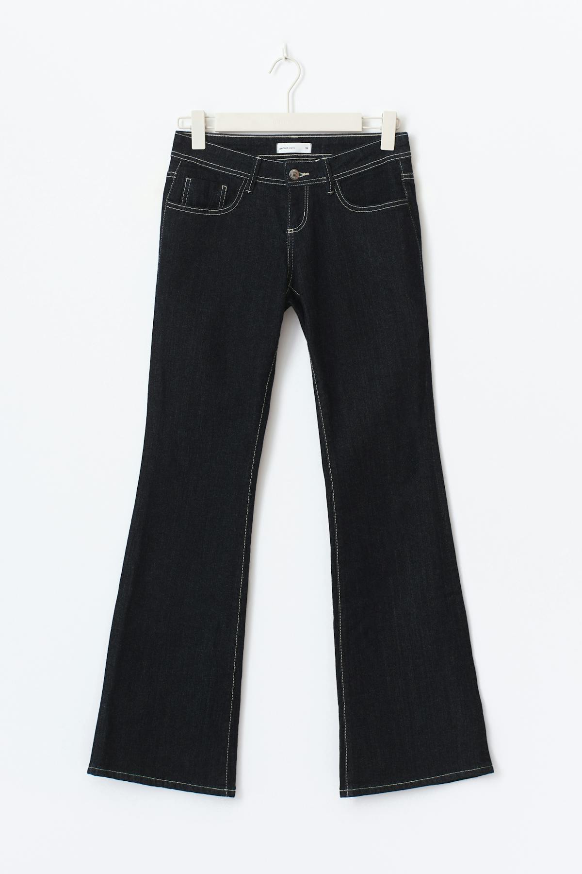 Ultra low flare jeans - Rinse