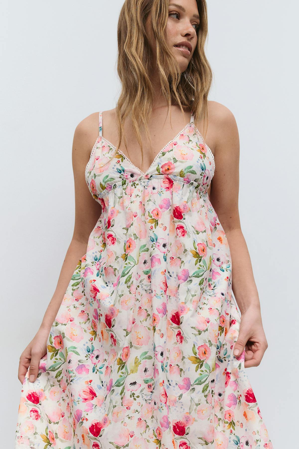 Broderie anglais dress - Jaune clair