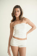 Folded hotpants - Brown multi
