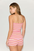 Folded hotpants - Summer stripe