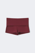 Folded hotpants - Red stripe