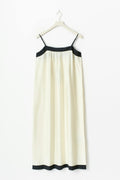 Contrast maxi dress - Crème
