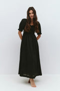 puff sleeve dress - Blanc cassé