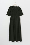 puff sleeve dress - Jaune