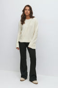 y knitted sweater - Lt grey melange