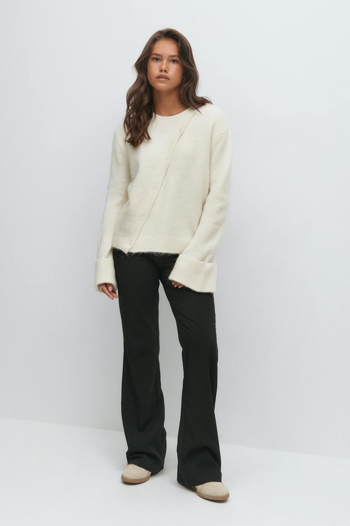 y knitted sweater - Lt grey melange