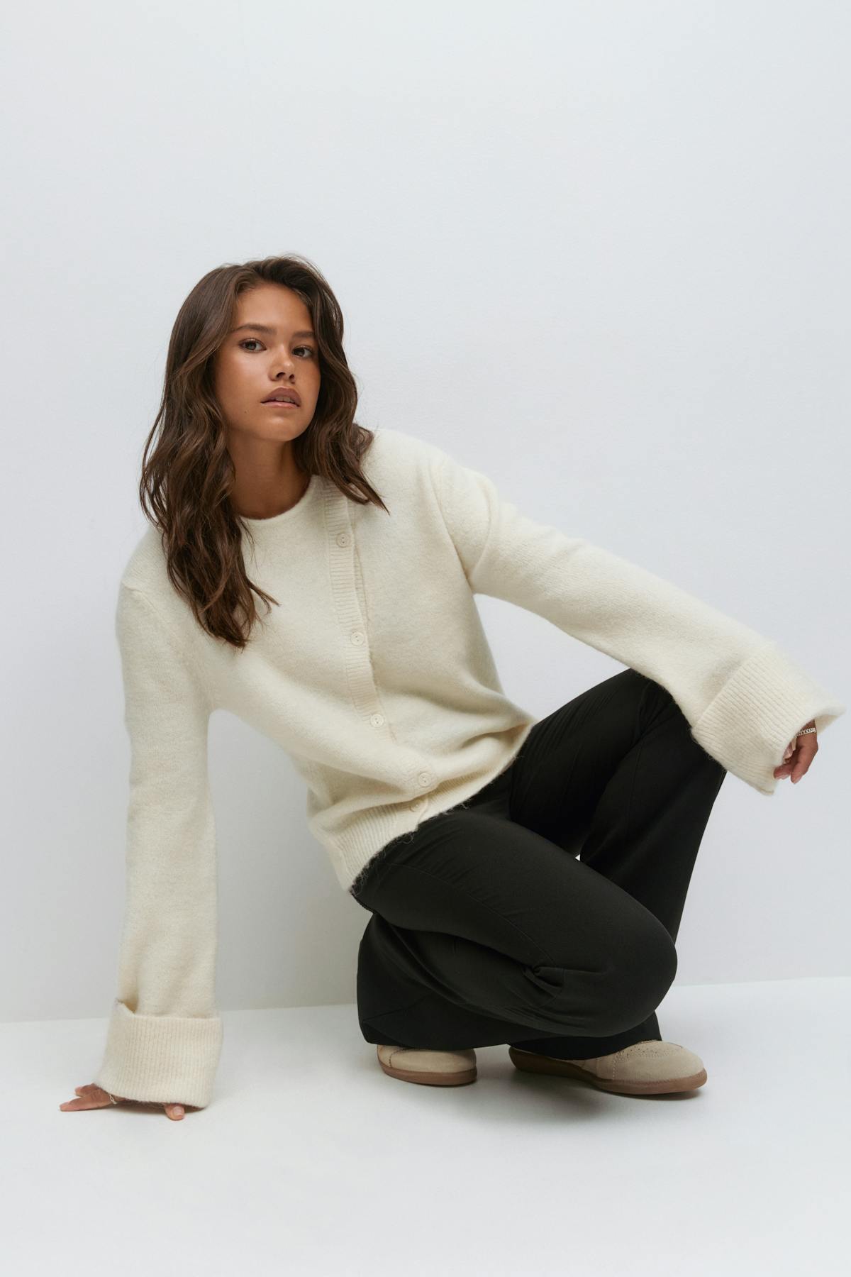 y knitted sweater - Lt grey melange