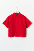 Anglaise blouse - Rouge