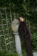 Faux fur bonded short jacket - Creme