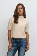 Y knitted top - Warm white