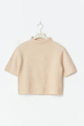 Y knitted top - Beige