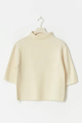 Y knitted top - Warm white