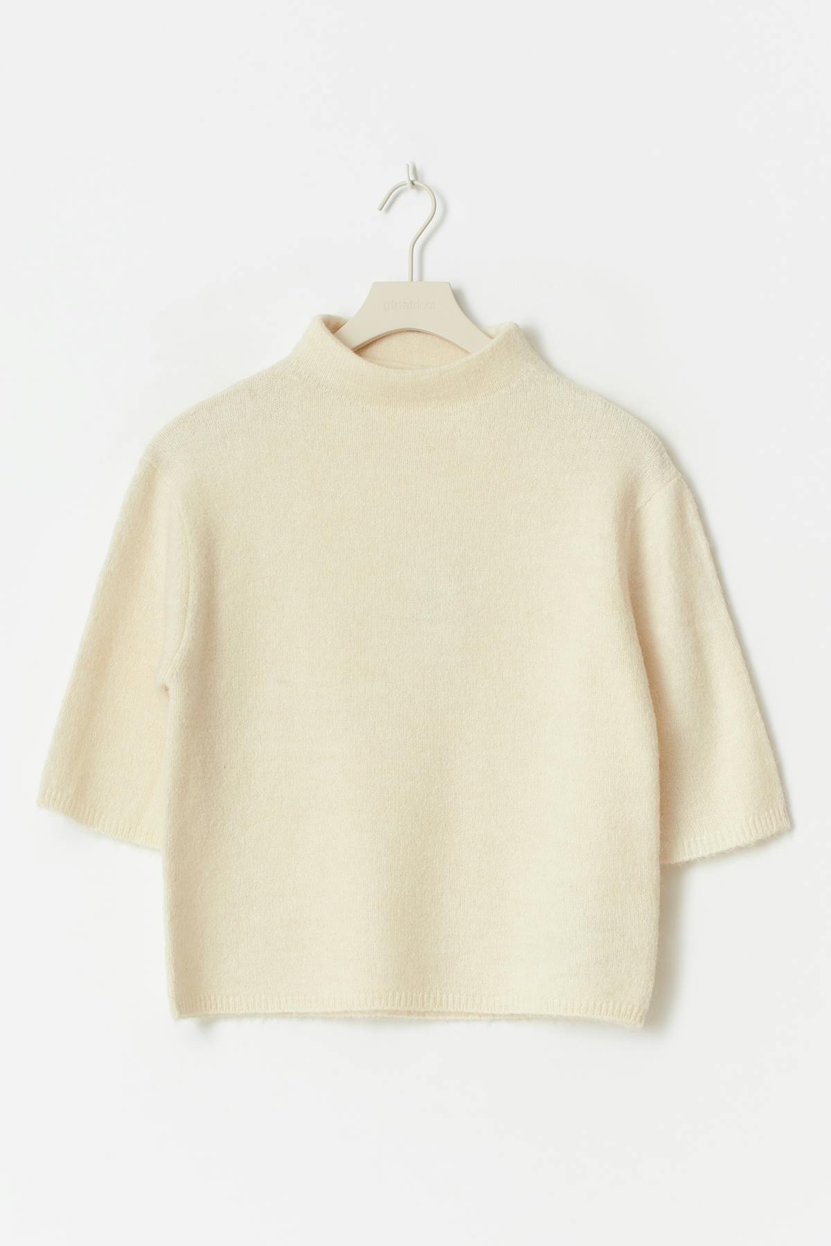 Y knitted top - Warm white