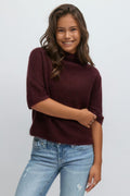 Y knitted top - Cashmere blue
