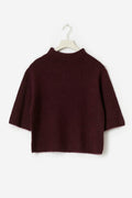 Y knitted top - Bordeaux foncé