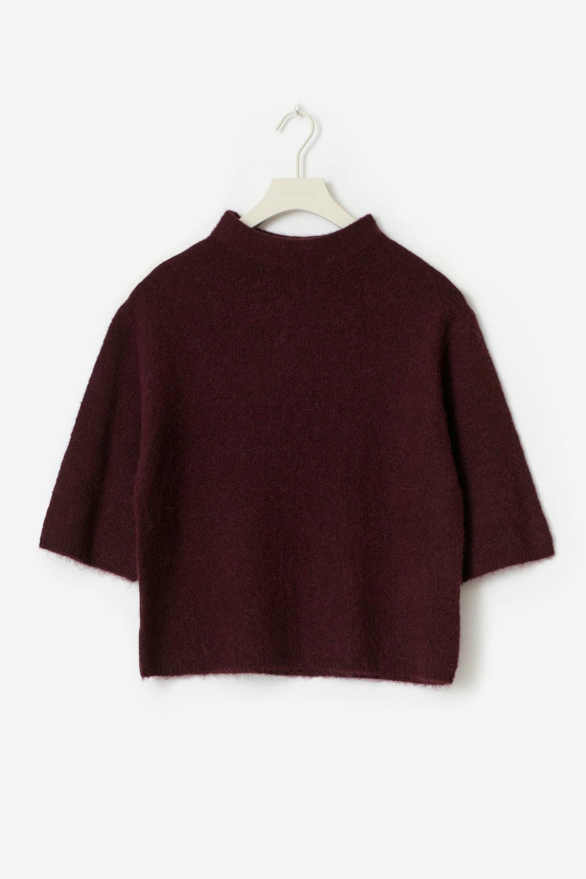 Y knitted top - Bordeaux foncé