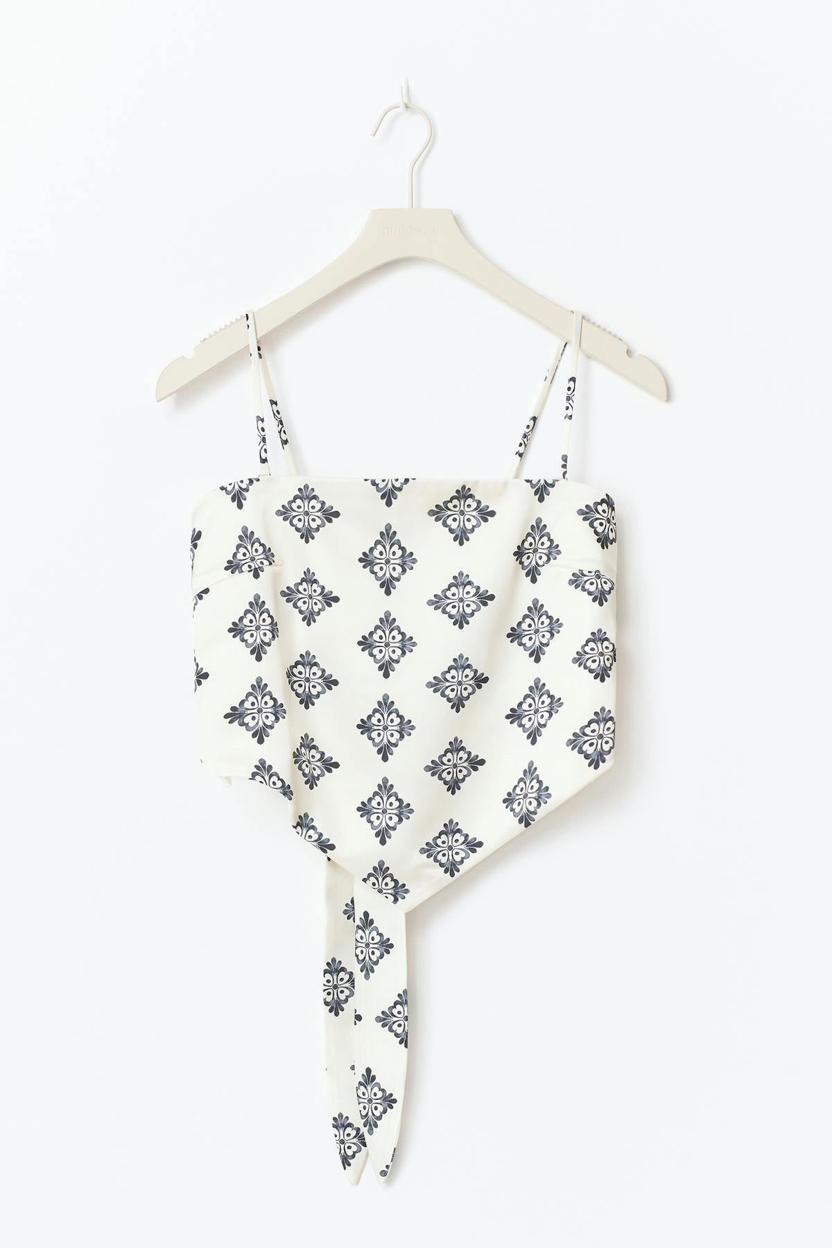Satin scarf top - Jungle