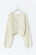 Y knitted bolero - Warm white