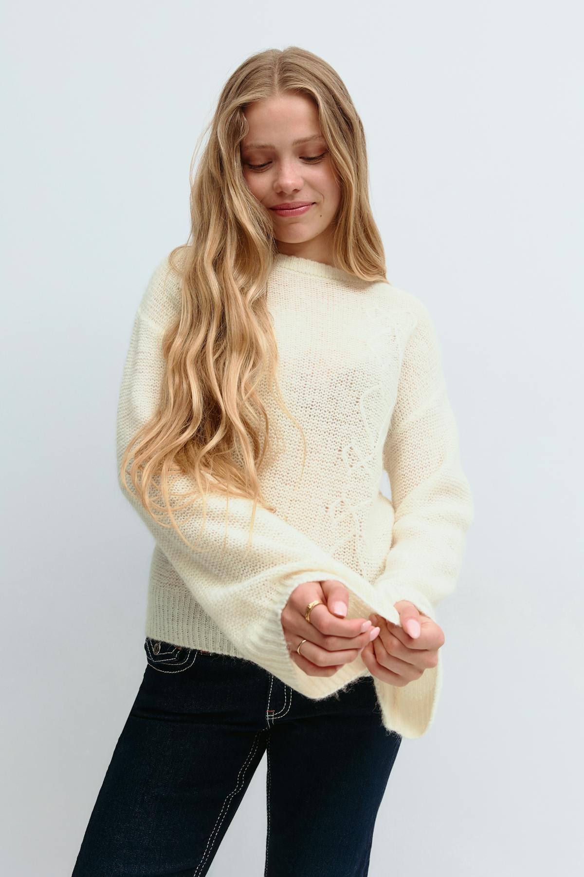 y knitted sweater - Vert foncé