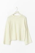 y knitted sweater - Warm white