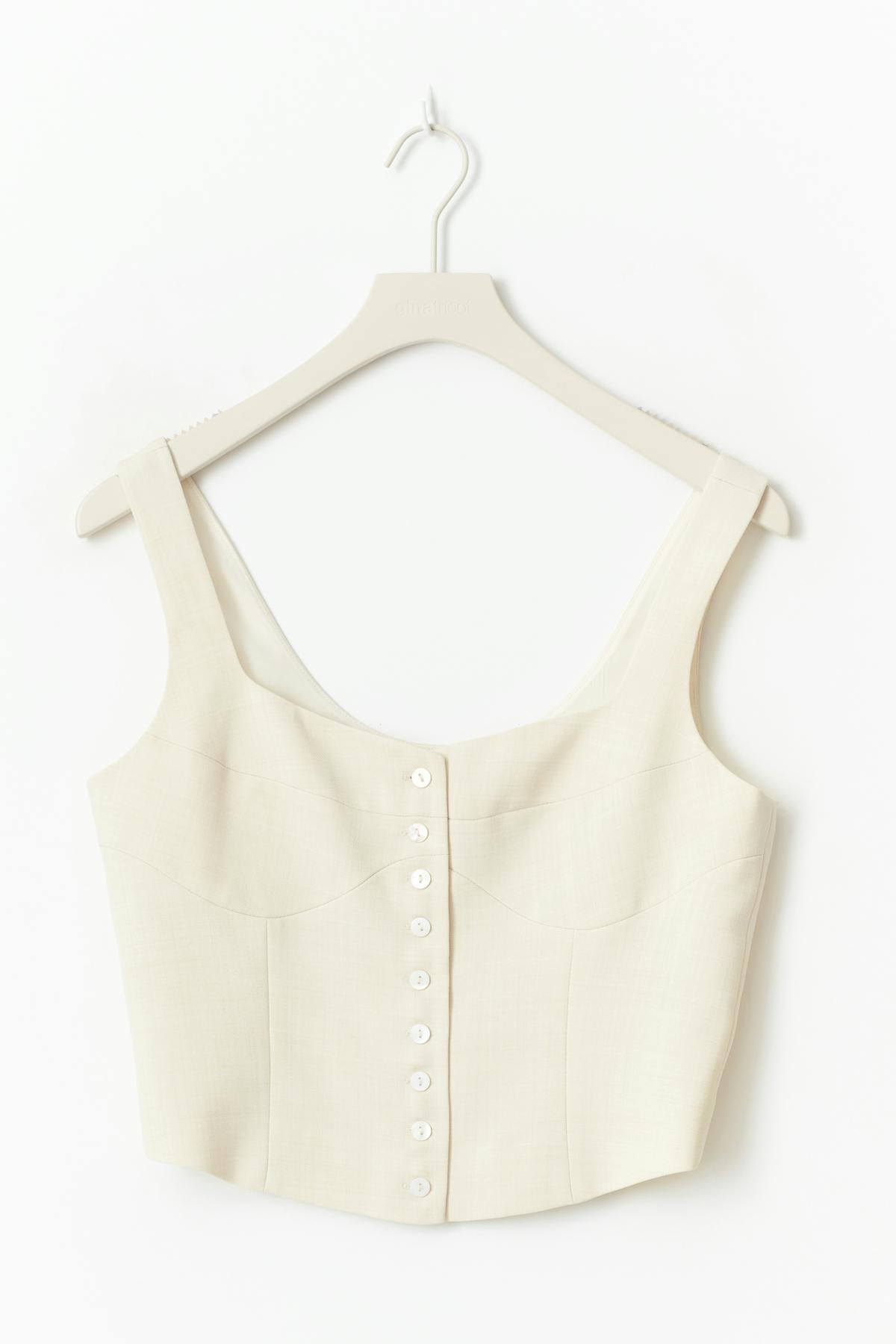 Corset vest - Creme