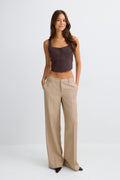 Corset vest - Marron foncé