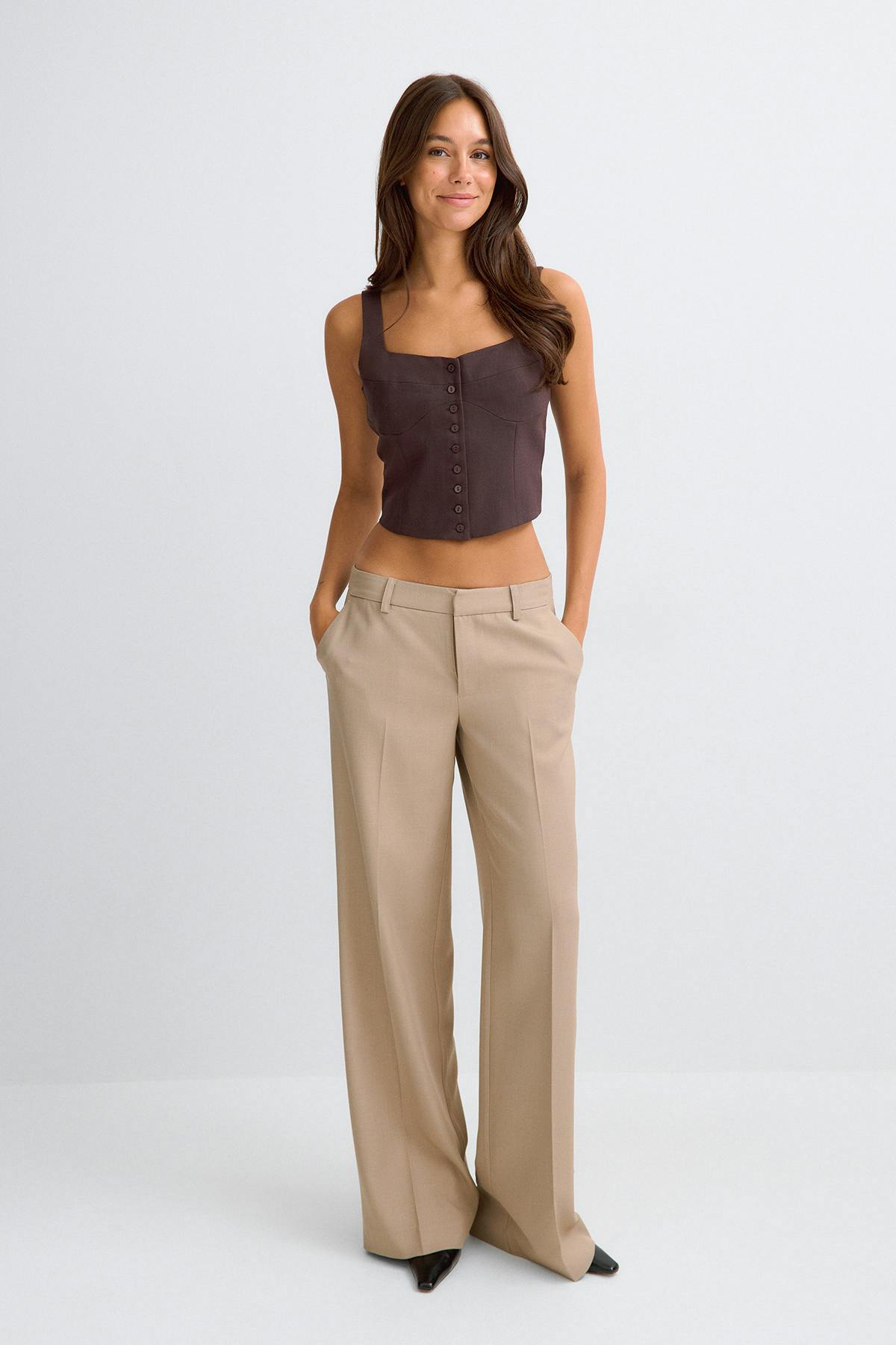 Corset vest - Marron foncé