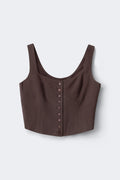Corset vest - Marron foncé