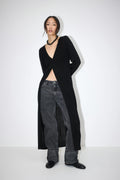 Remade fold up jeans - Offblack