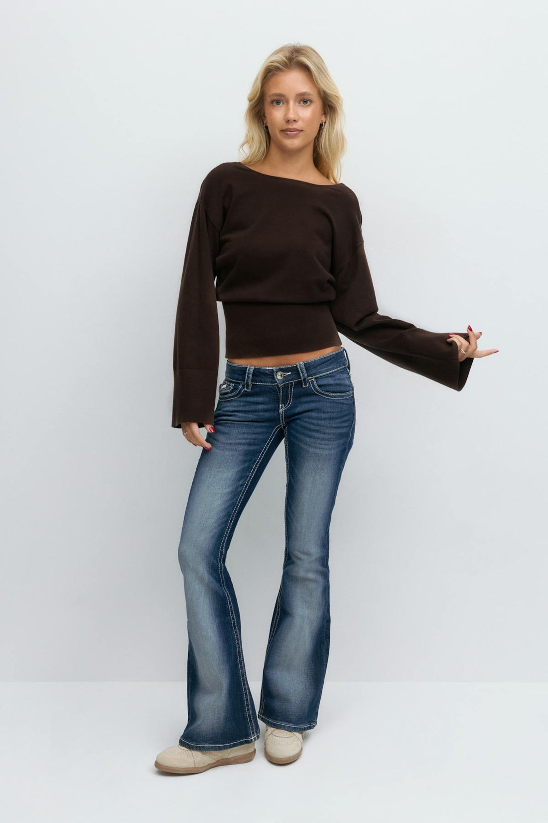 14+ knitted sweater - Seal brown