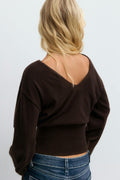 14+ knitted sweater - Seal brown