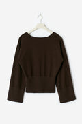 14+ knitted sweater - Seal brown