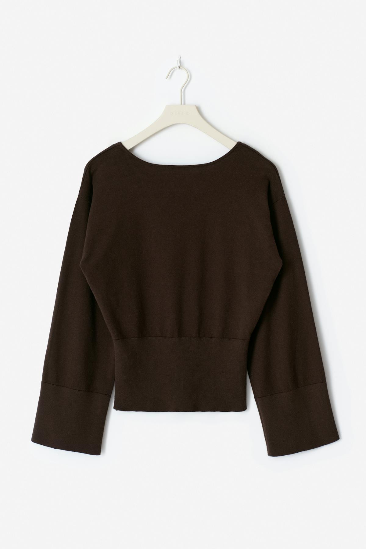 14+ knitted sweater - Seal brown