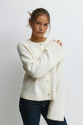 Y knitted cardigan - Bordeaux foncé