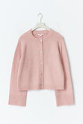 Y knitted cardigan - Soft pink