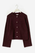 Y knitted cardigan - Bordeaux foncé