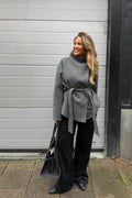 High neck short jacket - Marron foncé