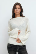 14+ knitted sweater - Blanc cassé