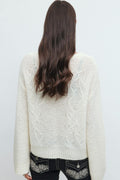 14+ knitted sweater - Blanc cassé