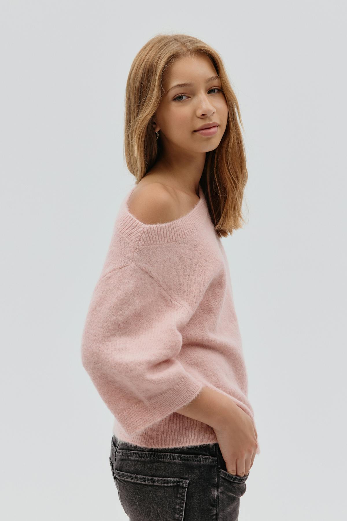 Y knitted top - Chocolate brown