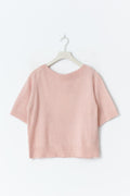 Y knitted top - Soft pink