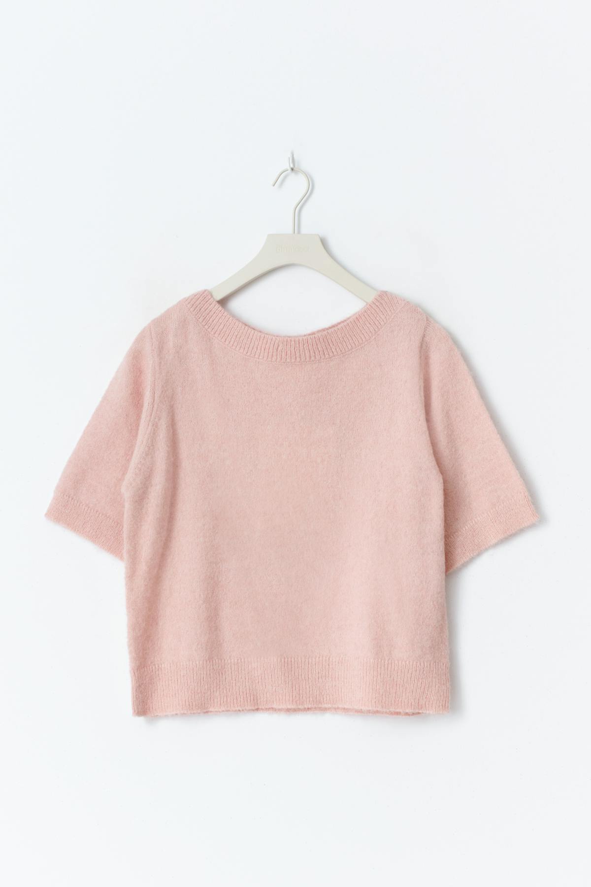 Y knitted top - Soft pink