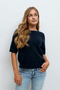 Y knitted top - Beige
