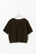 Y knitted top - Chocolate brown