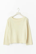 Y oversized knitted sweater - Vanilla yellow
