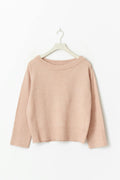 Y oversized knitted sweater - Beige foncé