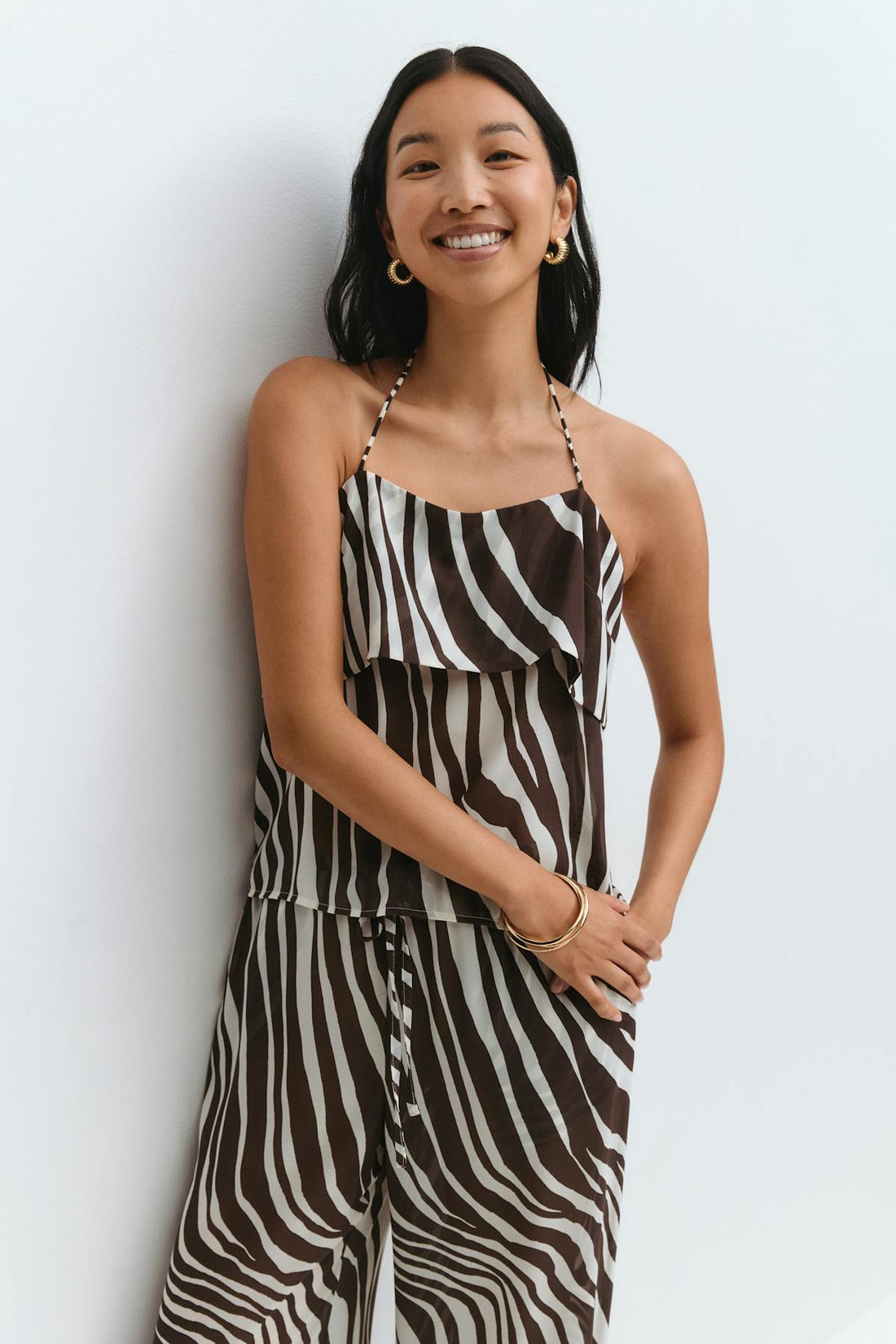 Chiffon singlet - Zebra